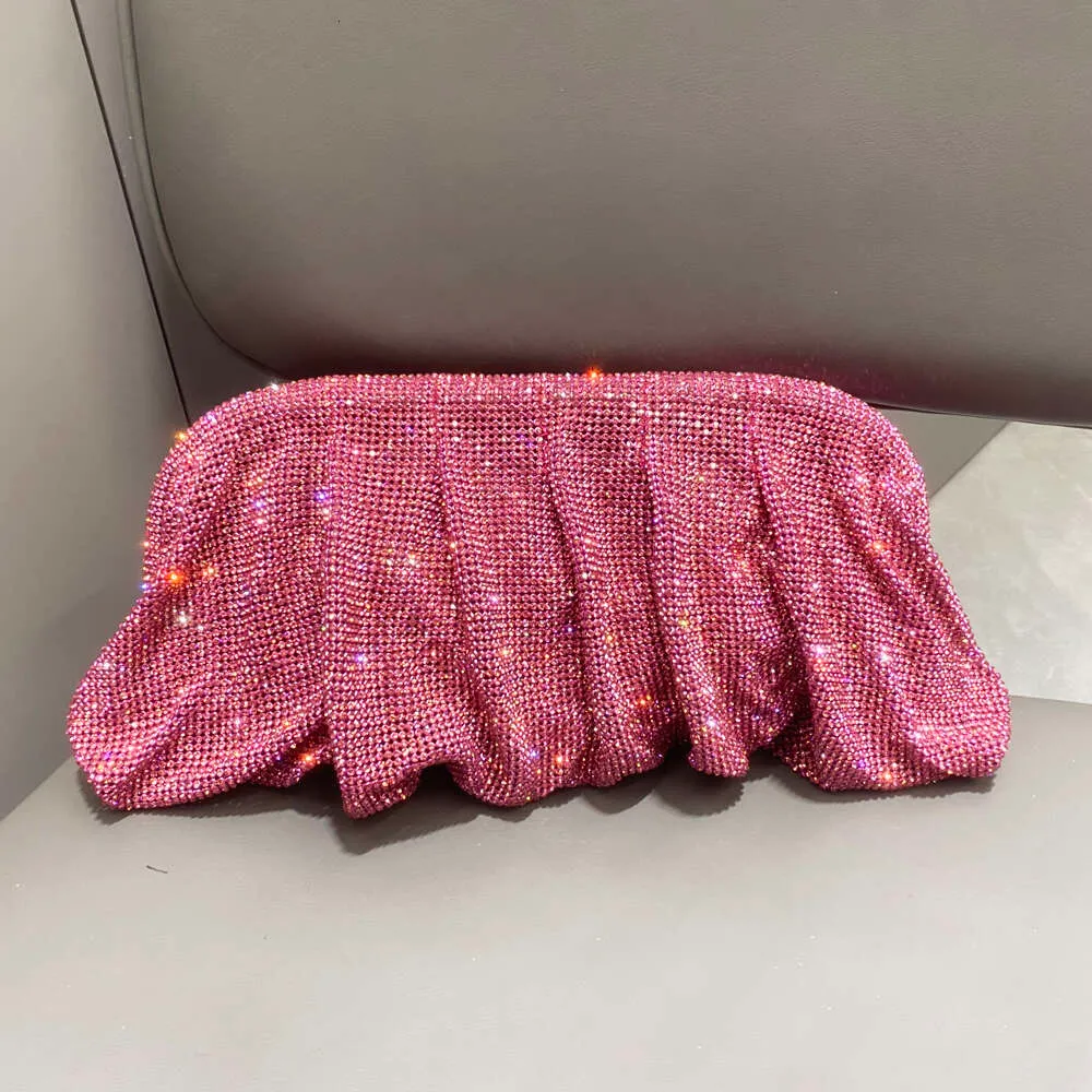 Pochettes de soirée faites à la main avec poignée brillante, nouveaux sacs à main et sacs à main pliables de créateur pour fête de mariage de haute qualité_voghion.com