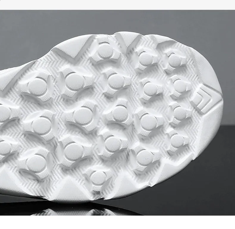 Breathable Lightweight Running Shoes For Men In White Casual Style_voghion.com