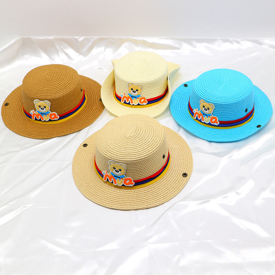 Kinder Strohhut Sonnenschutz Junge Frühling und Sommer Hut Baby Strand Mädchen Sonnenhut Junge Hut Großhandel_voghion.com