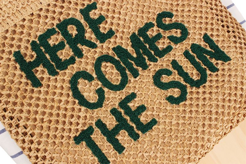 Gewebte Tasche mit großer Kapazität Buchstabenmotiv, neue modische Umhängetasche für den Weg zur Arbeit, Nischen-_voghion.com