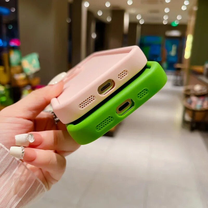 Paredzēts 15 futrāļiem uz Candy Color silikona mīkstā vāciņa iPhone 14 PLUS 11 12 Pro XS XR Max 13 15pro kameras aizsargvāciņam_voghion.com