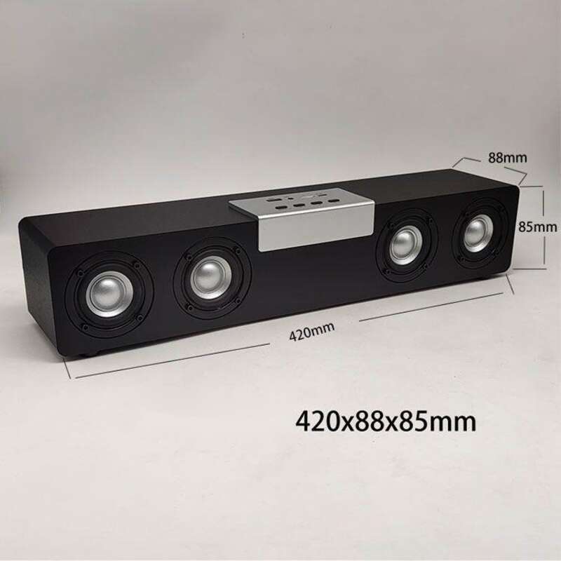 Kabelloser Bluetooth-Lautsprecher aus Holz, Plug-in-USB-Flash-Laufwerk, starker Bass-TV, Sound_voghion.com