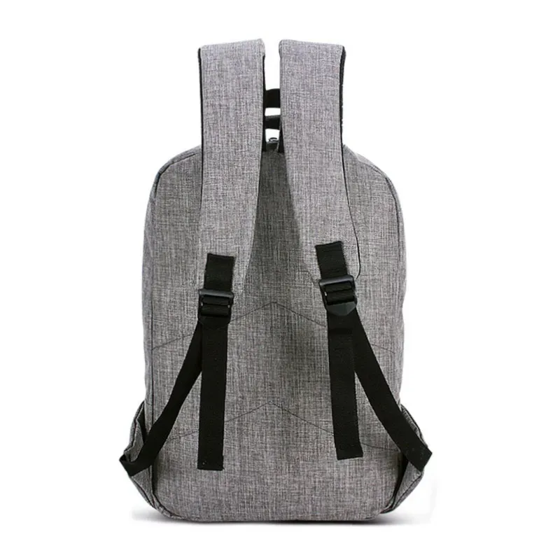 Men Laptop Business Computer Daily Use Women Men's Bag Backpack Grey Leisure Backpacks_voghion.com