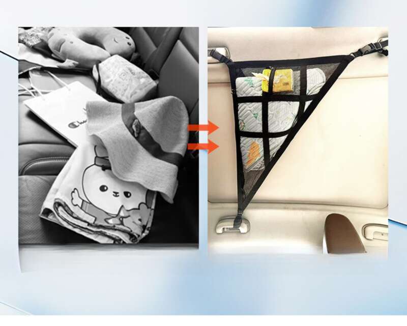 Car Roof Mesh, New For Roof, Storage Bag, Car Triangle Series Mesh Bag_voghion.com