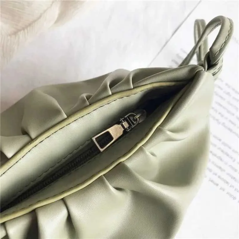 Small 2024 spring and summer inced trend 100 temperature bag garbage cloud mini coin wrinkled cross body Y241026_voghion.com