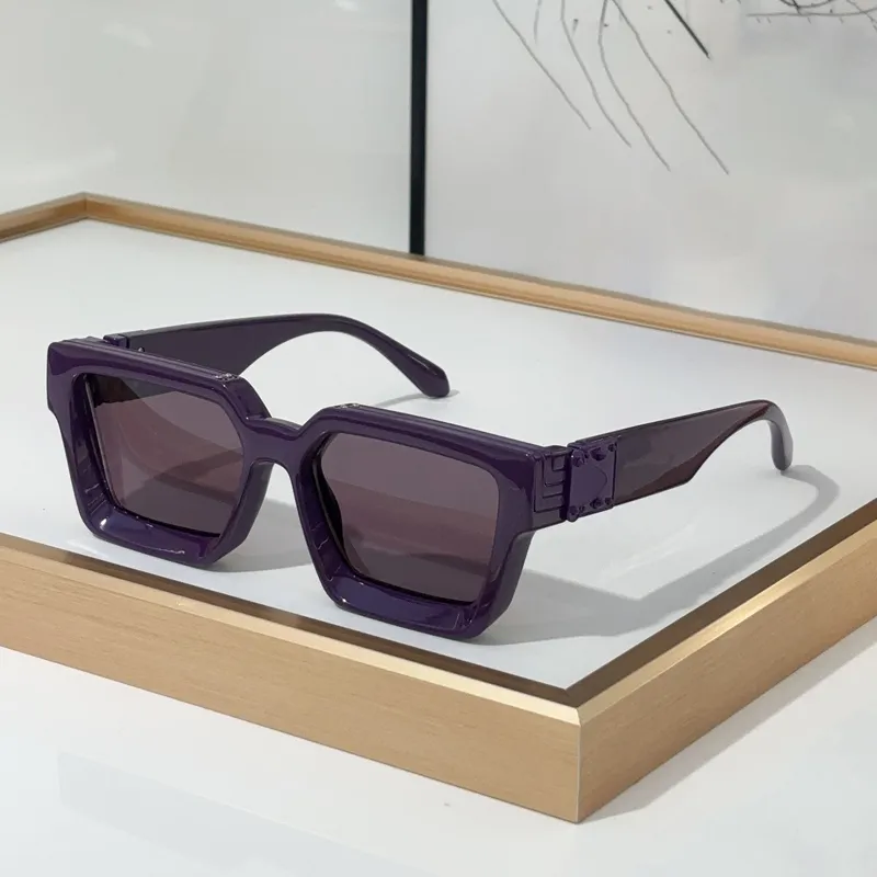 Millonario gafas de sol gafas de sol mujeres M96006WN Hardware pulido artesanía moda brillante oro anti-ultravioleta placa retro_voghion.com