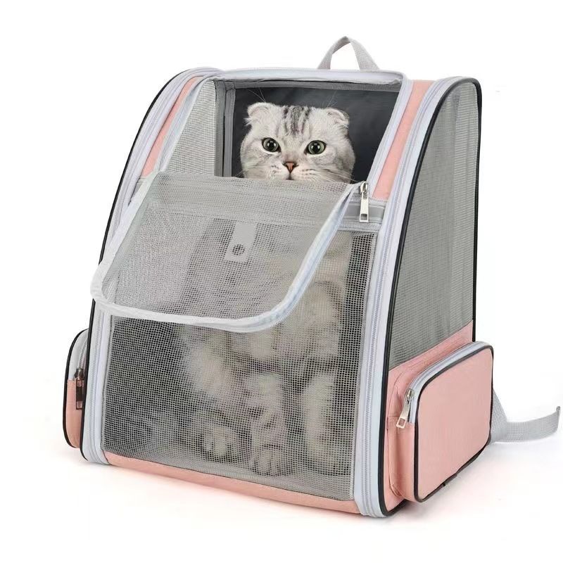 Katzentasche, Hundetasche, Outdoor-Tasche, tragbare Haustiertasche, Reppu, Leicht, Faltbar, Abnehmbar, Große_voghion.com