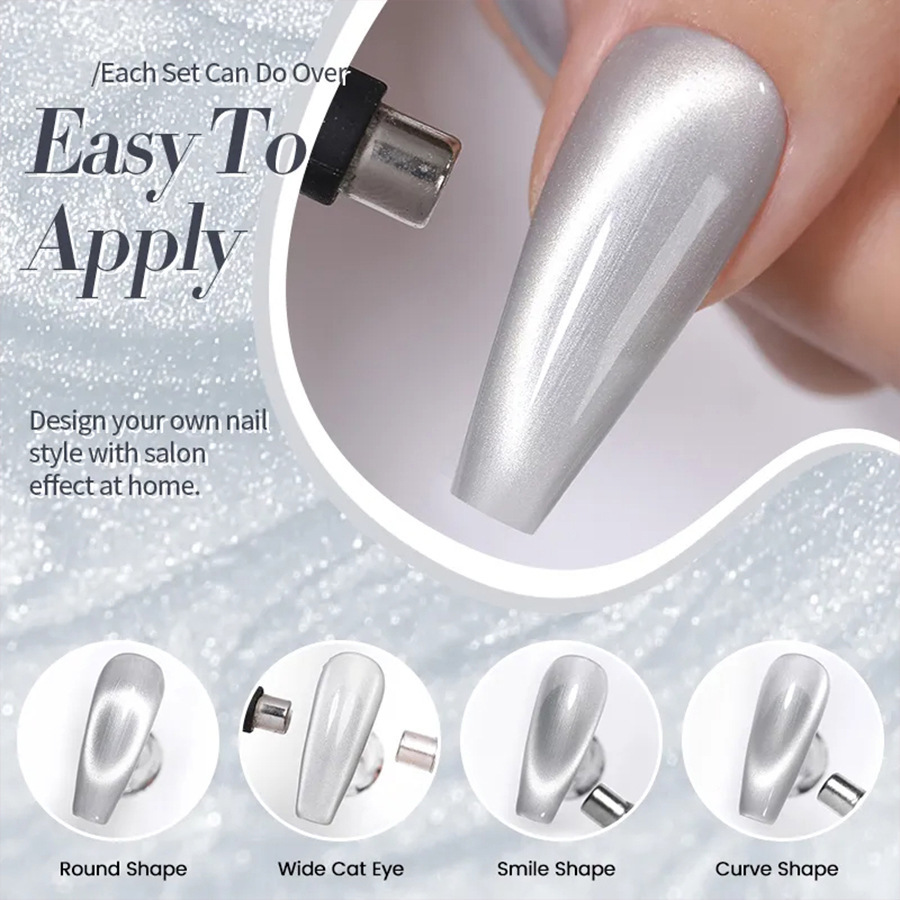 Nails Art & Tools New autumn and winter porcelain white moonlight cat's eye whitening nail polish glue flash nail salon dedicated_voghion.com