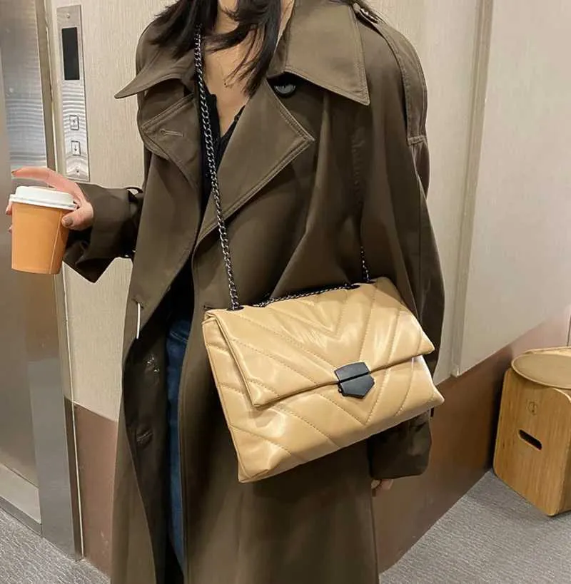 Geantă de umăr pentru femei, din piele PU, cu axilă, tip Messenger, tip sac de mână cu clapă mică, tip crossbody, tip pungă de cumpărături pentru femei C241103_voghion.com