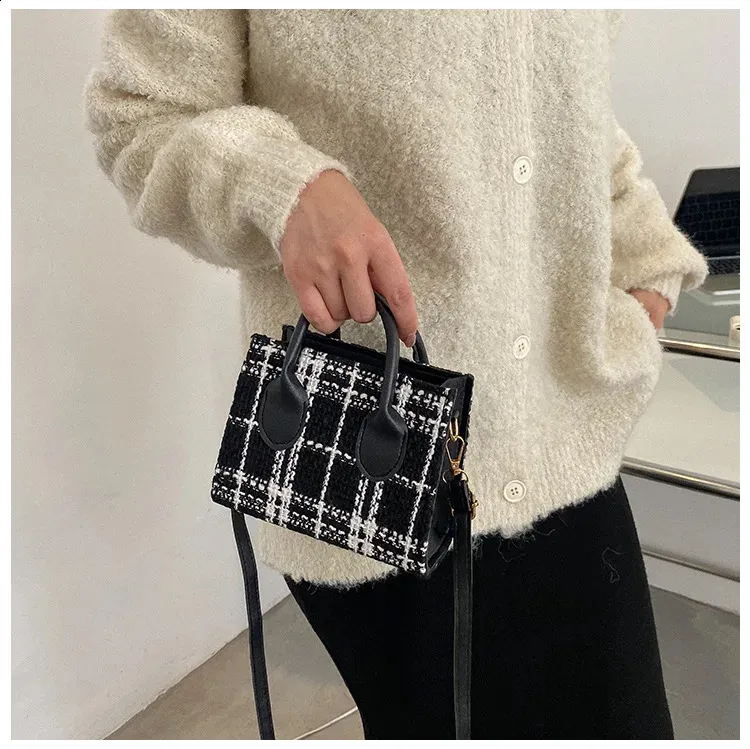 Női mini kézitáska női tok divat csekk mintás váll keresztben Messenger könnyű, egyszerű, elegáns hordtáska_voghion.com