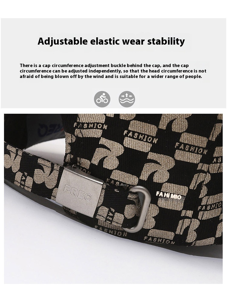 Baseball Men's Summer FREQ Letter Duck Tongue Hat Spring and Autumn Show Face Small Fashion Trend Sunshade, Sunscreen,_voghion.com