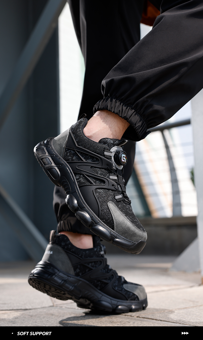 Chaussures de sécurité GUYISA, embout en acier anti-écrasement, semelles confortables en caoutchouc et plastique 5026 CN38-46_voghion.com