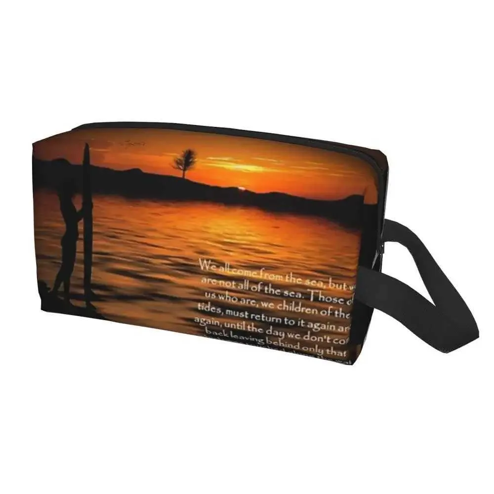 Born of the Sea - Borsa da viaggio per trucco da donna, organizer da toilette Y241023_voghion.com