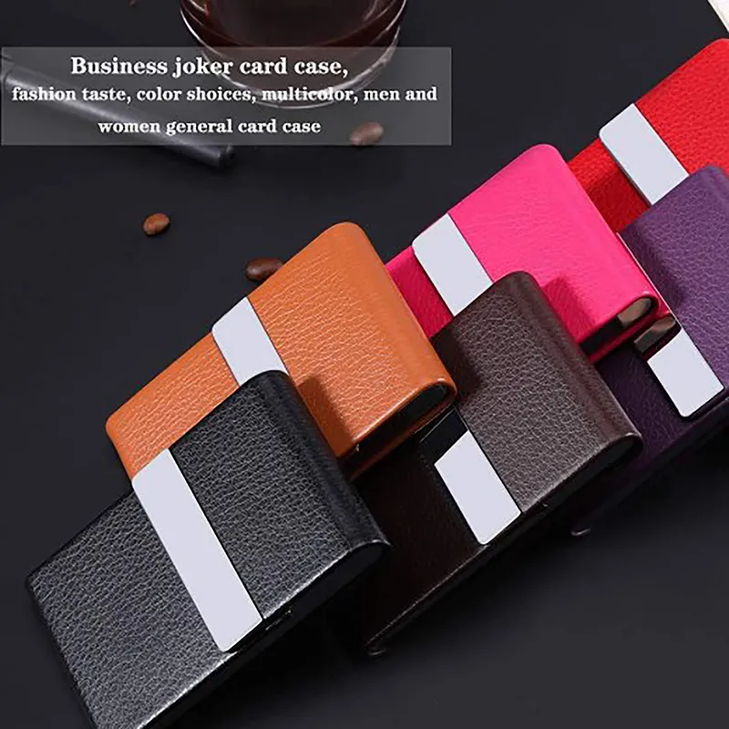 New Credit Purse Anti-theft Case With Cover For Cards ID Smart Card Holder Mini Wallet_voghion.com
