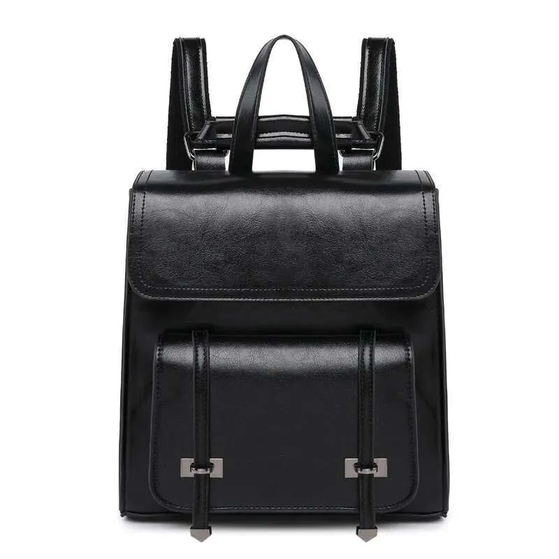 Designer Women Backpack Cross Body Laptop Daypack Genuine Leather Travel Book School Female Cowhide Rucksack Shoulder_voghion.com