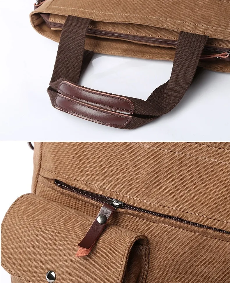 Borsa a tracolla da uomo in tela per laptop coreano da uomo alla moda, di alta qualità, valigetta da uomo 240815_voghion.com