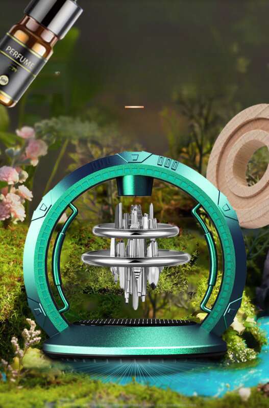 Car Mounted Solar Suspension Perfume Decoration Creative Sky City Center Console New Fragrance Products_voghion.com