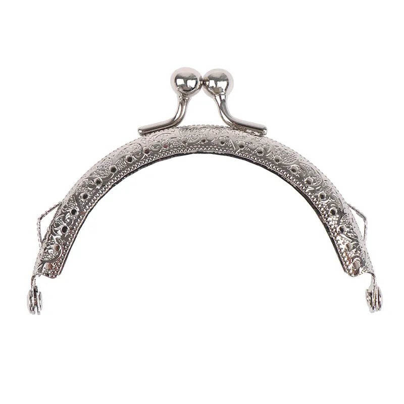 8,5 cm runder Metallrahmen Geldbörsengriff Clutch Bag Handtaschenverschluss Taschen Hardware_voghion.com