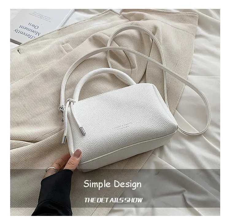 Textured Women Handbag Large Capacity Versatile Soft Shoulder Bag_voghion.com