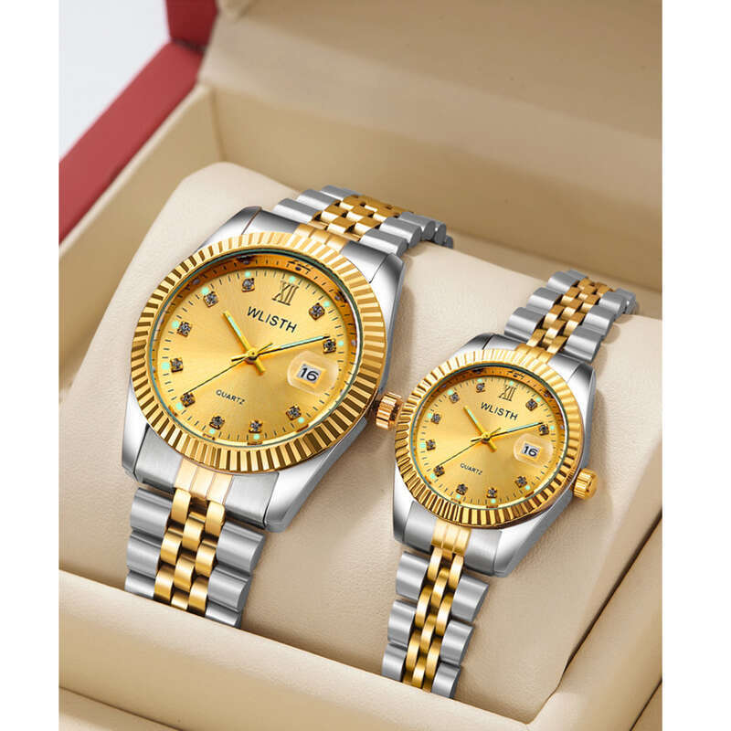 Orologio da uomo alla moda al quarzo impermeabile da donna Wallace Couple_voghion.com