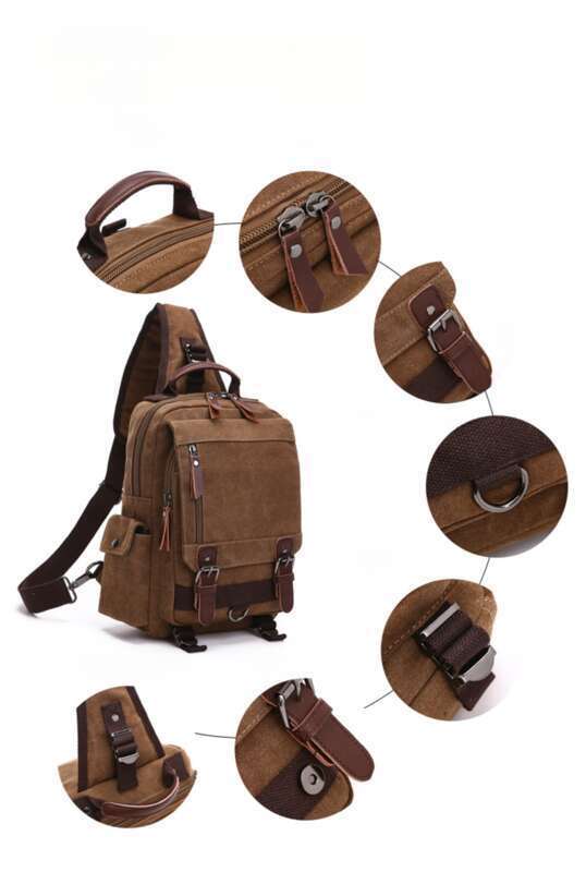 Borsa da viaggio in tela per esterni, zaino singolo diagonale OL, borsa a tracolla_voghion.com