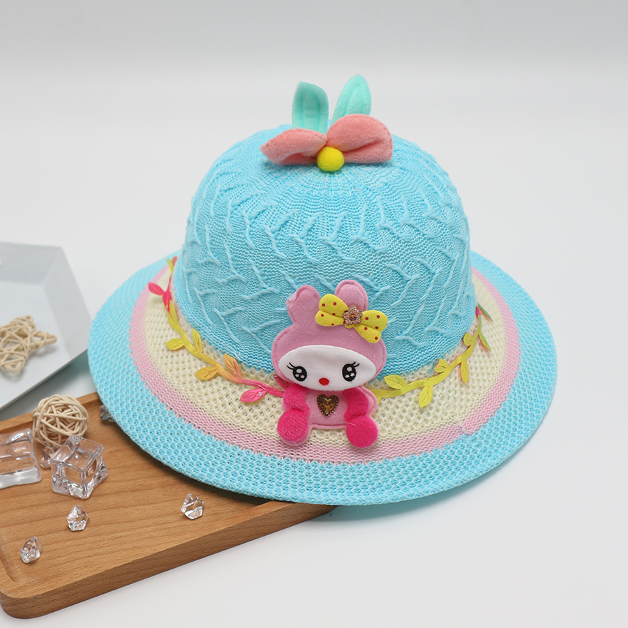 Children's Baby Girl Spring And Autumn Thin Straw Hat Fisherman Hat Kids Hat Summer Girls Sun Hat Sun Protection Spring_voghion.com