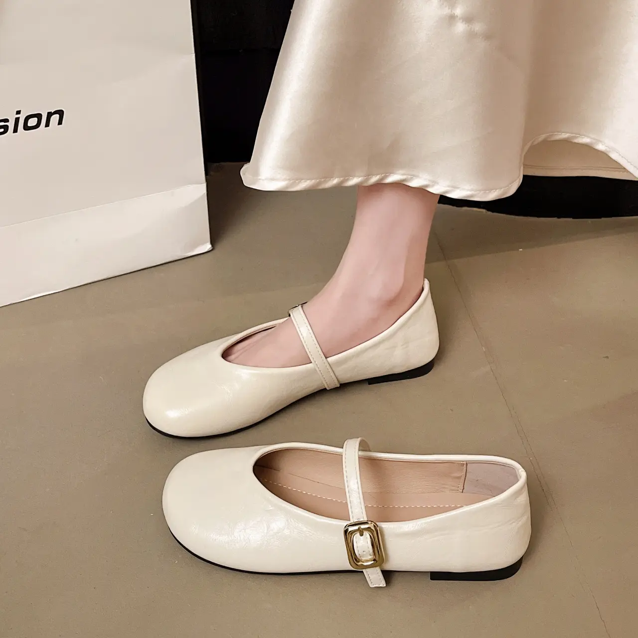 Ballerine donna stile mary jane scarpe comode casual_voghion.com