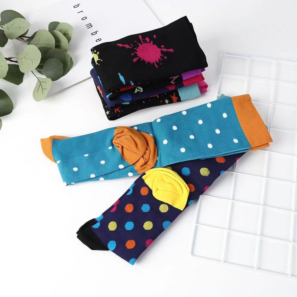 Women's Compression Calf Socks - 20-30mmHg Graduated Support For Running/Marathon (Slimming & Muscle Recovery)​_voghion.com