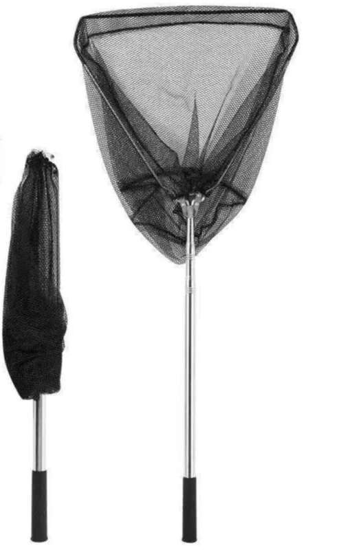 【Oferta especial de 30 días 1761 piezas】 Caña telescópica plegable, bolsa de red, juego completo de red de pesca negra, equipo de pesca y_voghion.com