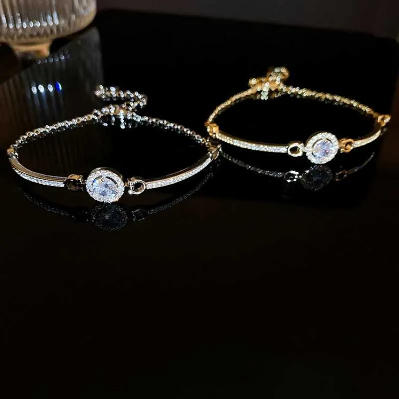 Rhinestone Crystal Bracelet Bamboo Joint Bangle For Wedding Jewelry_voghion.com