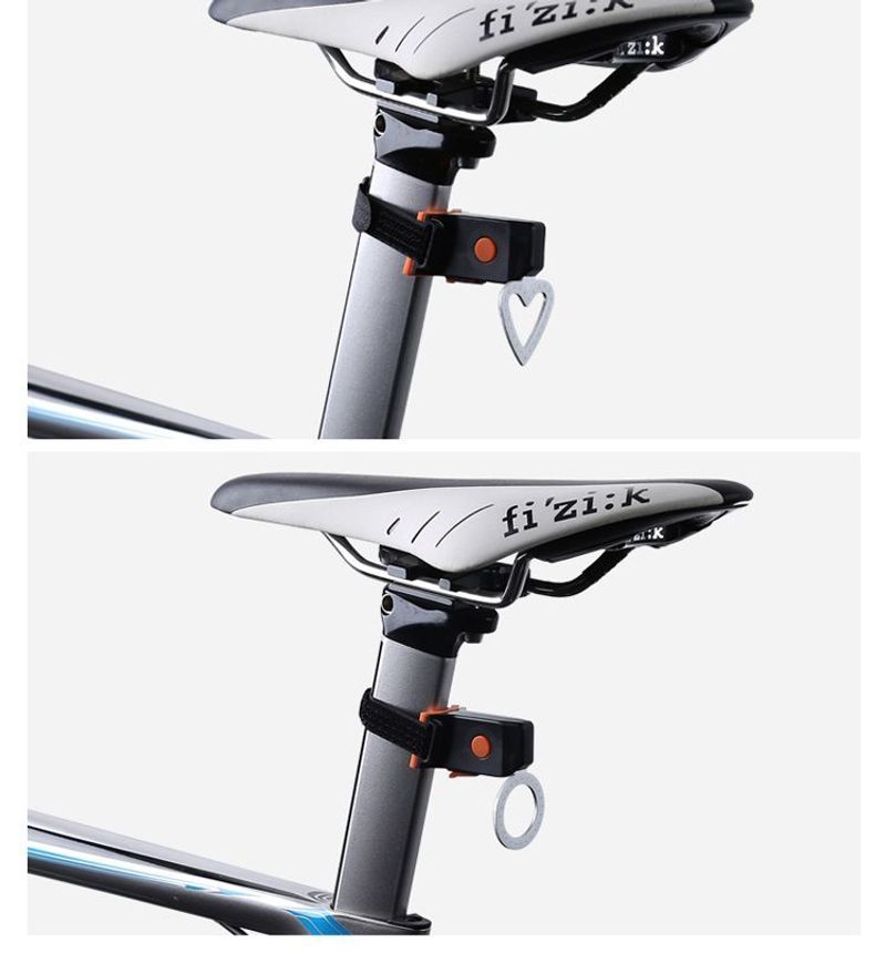 Luce di avvertimento per bici da strada ricaricabile a forma di cuore per bicicletta, attrezzatura creativa per la notte_voghion.com