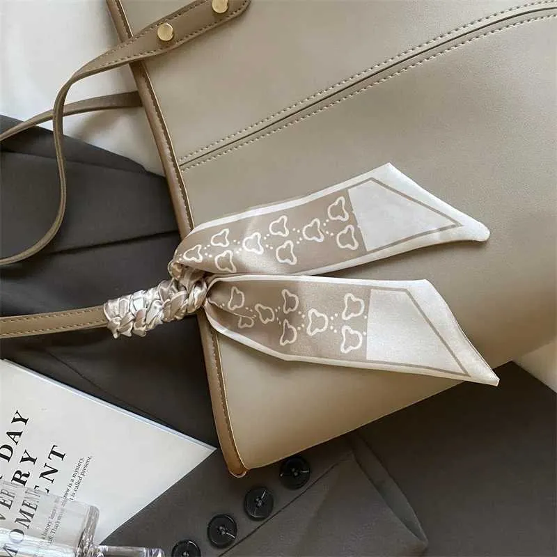 Foulard en soie à la mode pour femme, sac décontracté à grande fermeture éclair, sac de shopping quotidien Y241216_voghion.com