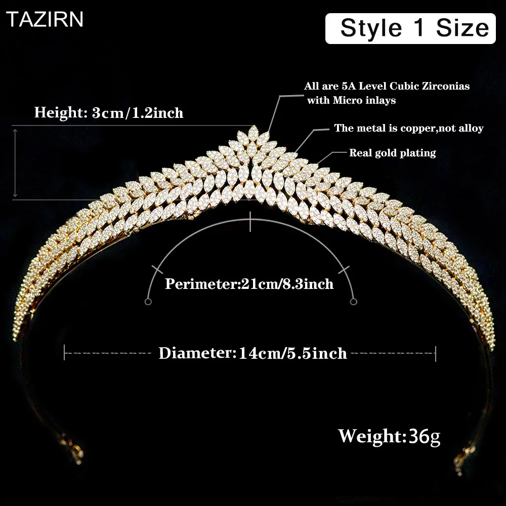 Corona da sposa diadema in zircone per matrimonio e cerimonia_voghion.com