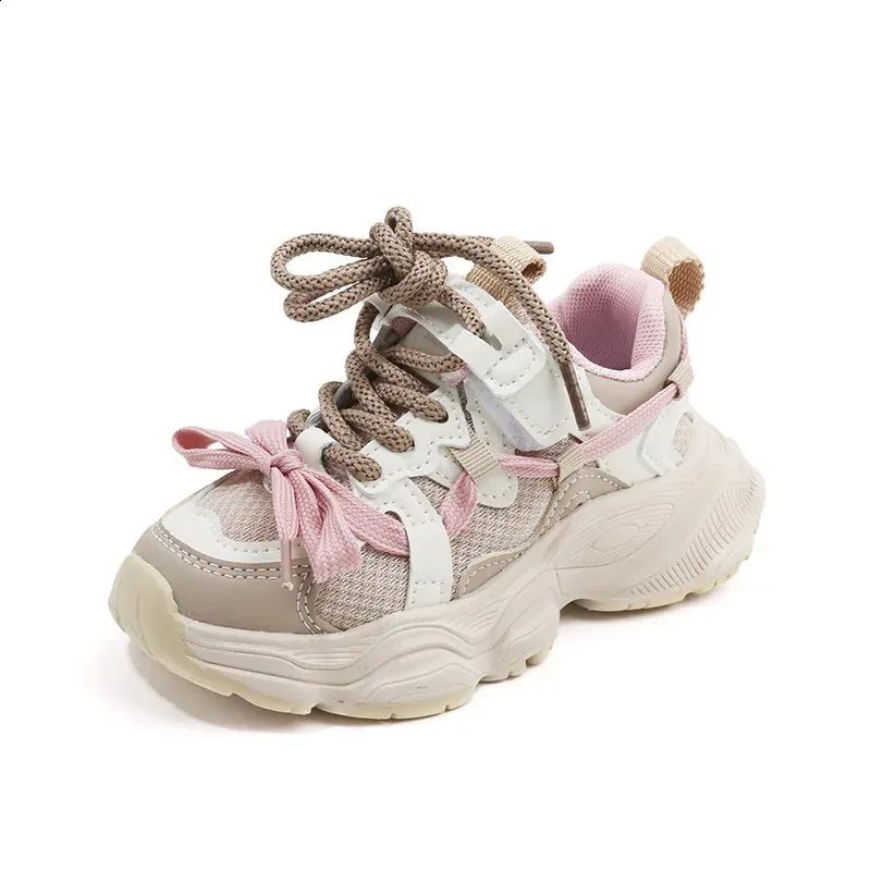 Childrens girls fashionable sports breathable and non slip childrens school running shoes boys version 240912_desvips.com