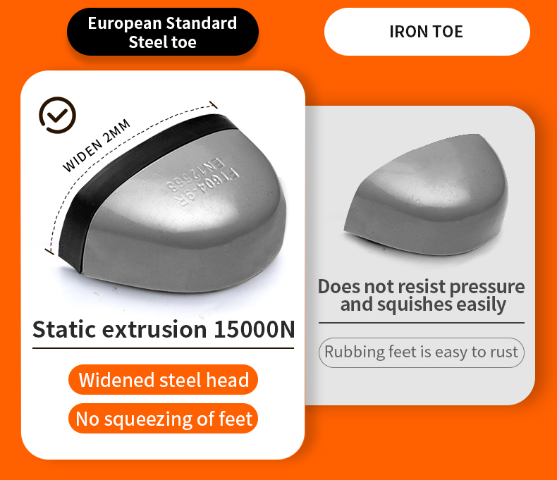 GUYISA Safety Shoes Kasut Kerja Lelaki  Steel Toe Work Shoes Anti-smash CN39-46 1101BK_voghion.com