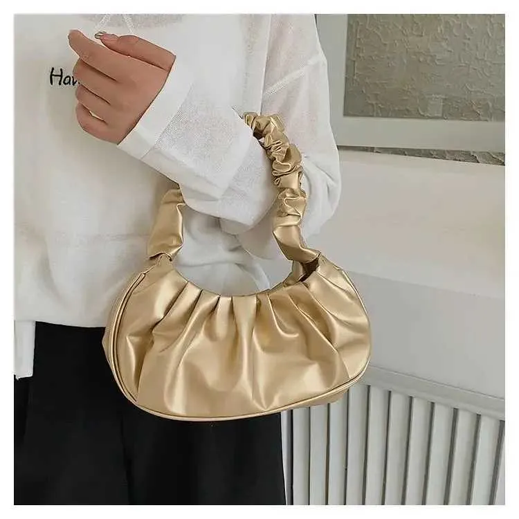 Nieuwe geplooide wolk met niche-ontwerp voor dames, modieuze Gerie-tas voor dames, veelzijdige handtas Y241123_voghion.com