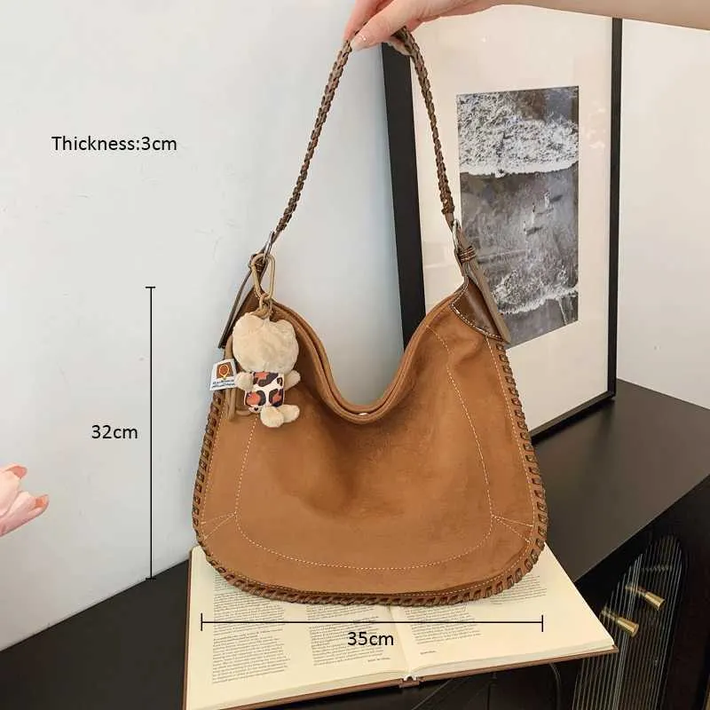 Leopard Print Shoulder Bag For Women Versatile Casual Daily Handbag_voghion.com