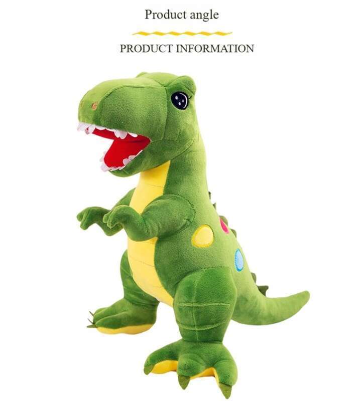Tyrannosaurus Rex de pluș fată dormind băiat pânză păpușă cadou copii dinozaur jucărie colecție completă_voghion.com