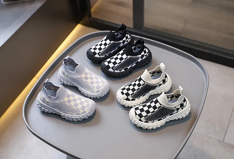 Sneakers Jenter Gutter Fritidssko Pustende netting Myke såler Happysteps Småbarnssko Størrelser US5c-US1y_voghion.com