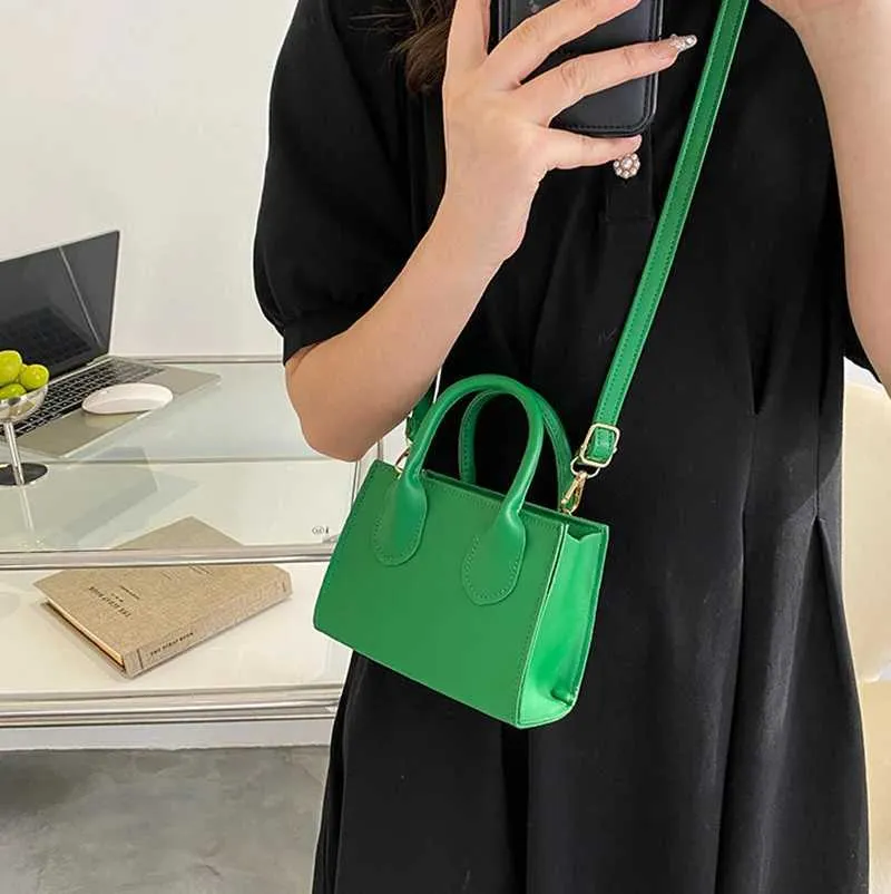 Elegant Top Handle Shoulder Bag For Women Solid Color Pu Leather_voghion.com