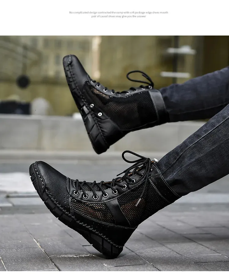 Bottines d'été en maille pour femme, chaussures montantes, respirantes, roses, tendance, décontractées, grande taille 48, 250530_voghion.com