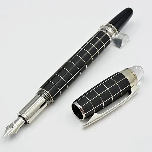 Luksus Monte sort harpiks og krystalstjerne top rollerball pen kuglepen kontor skole skrive fyldepenne med serienummer_voghion.com