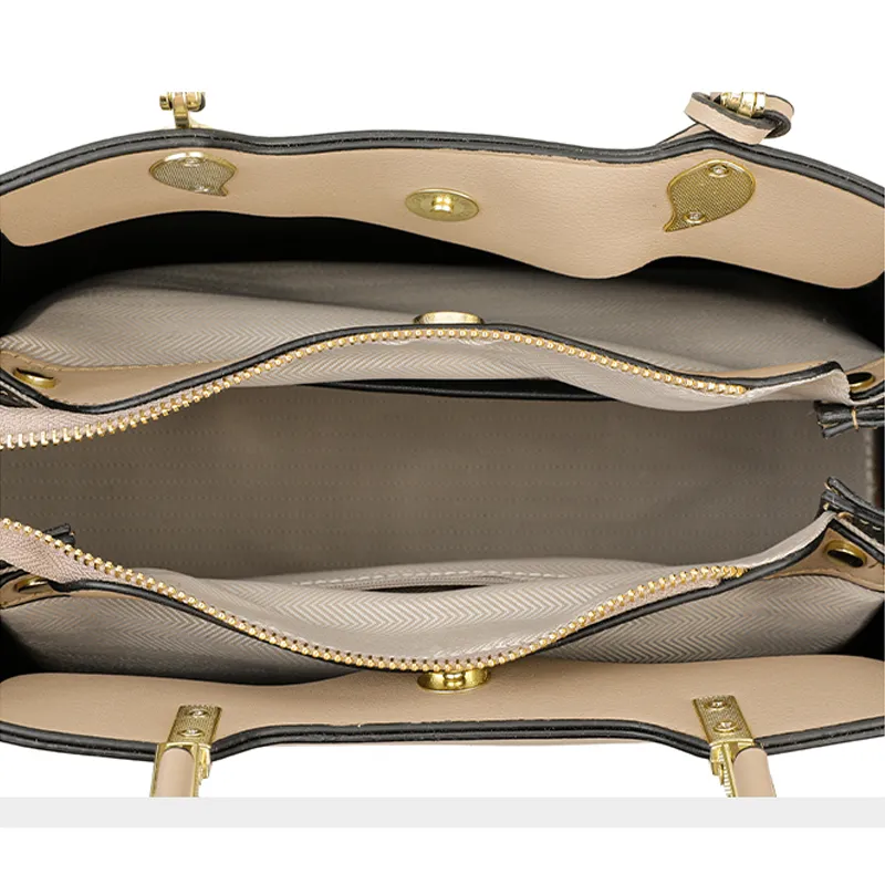 Wome Multi-schichten Top-hadle Tasche Qualität Leder Hadbags Geldbörsen Weibliche Desiger Große Kapazität Bosto Damen Sac A_voghion.com