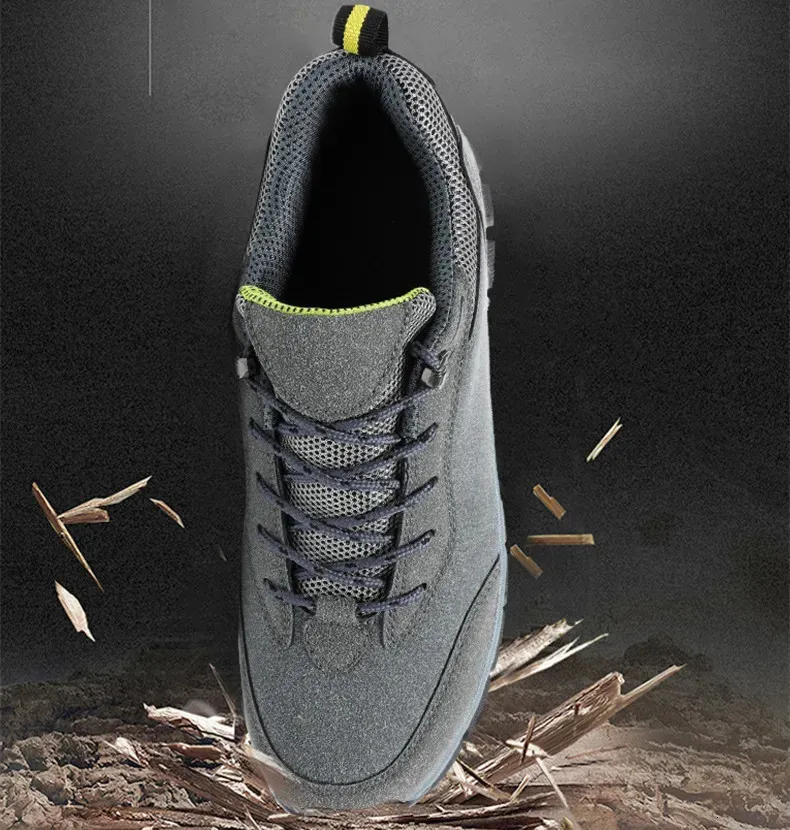 Herren Outdoor Wanderschuhe Aus Wildleder Mit Schnürung_voghion.com