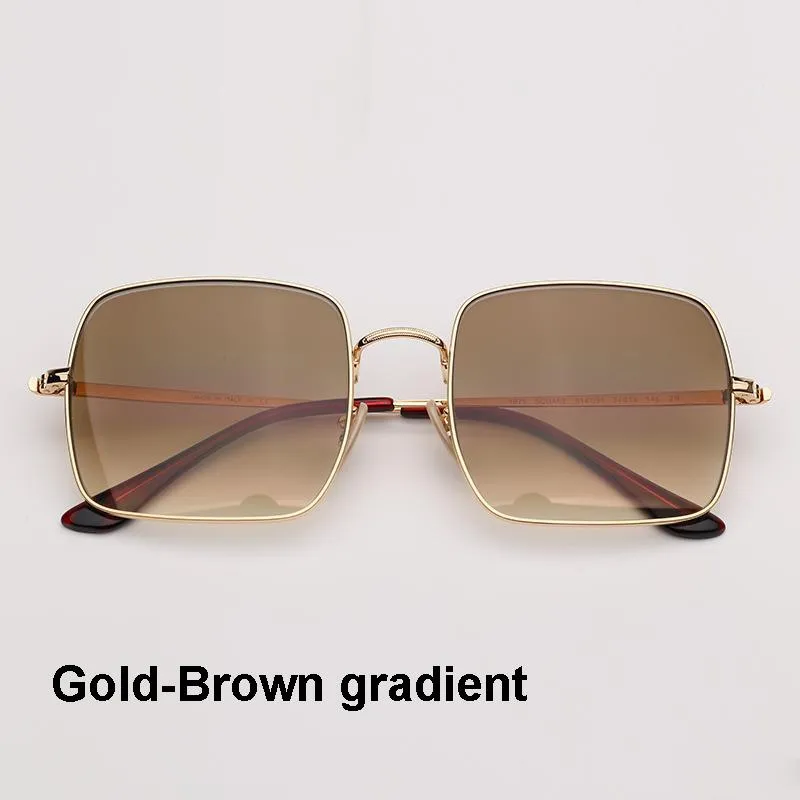 Modische Sonnenbrille Mit Eckigem Metallrahmen Für Damen Herren_voghion.com