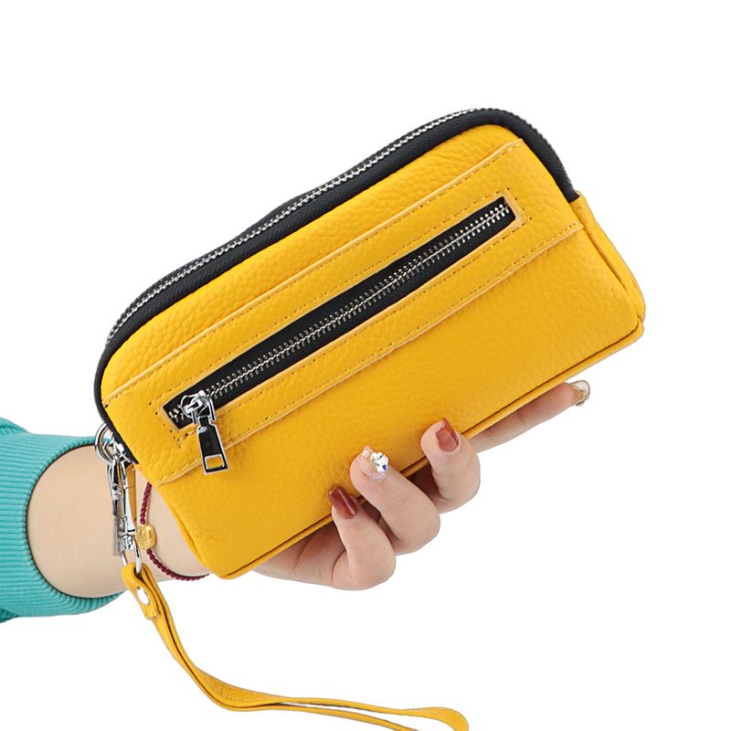 URBAN MASTER Neue Design-Clutch-Geldbörsen für Frauen Echtes Kuhleder Modische lange Geldbörse Telefongeldbörsen Große_voghion.com