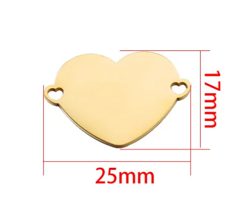 Ogrlice s obeskom srca iz nerjavnega jekla diy za ženske_voghion.com