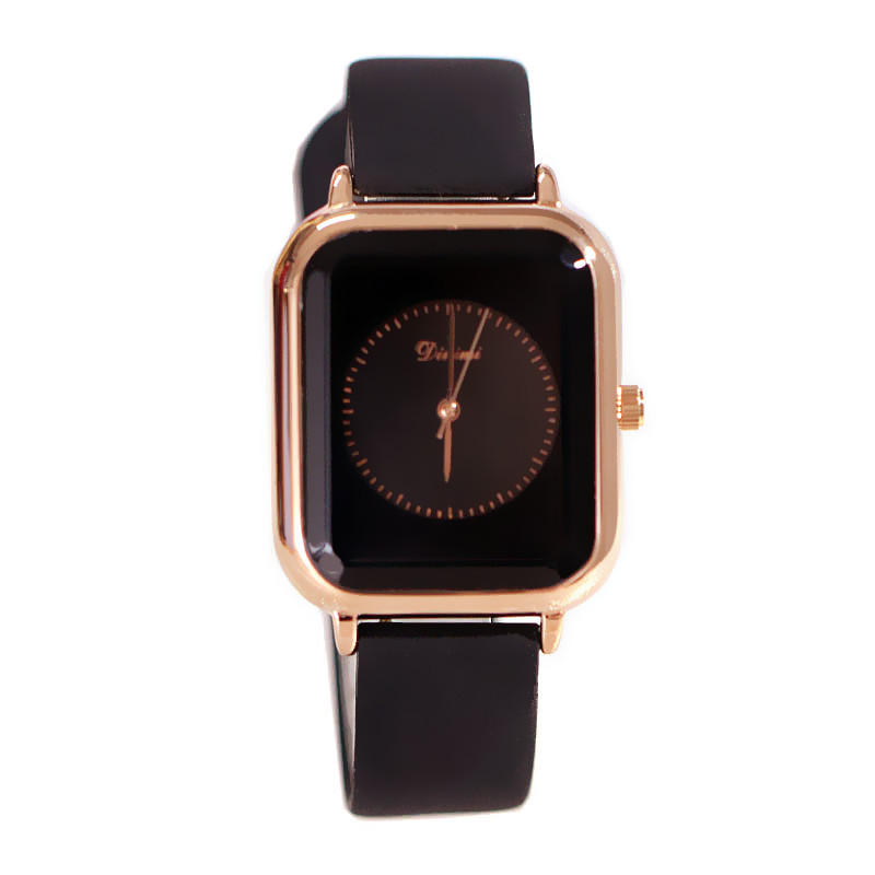 Ceas de damă nou la modă, stil Pointer, dreptunghiular, cu bandă din silicon, cu cuarț, impermeabil, versatil_voghion.com