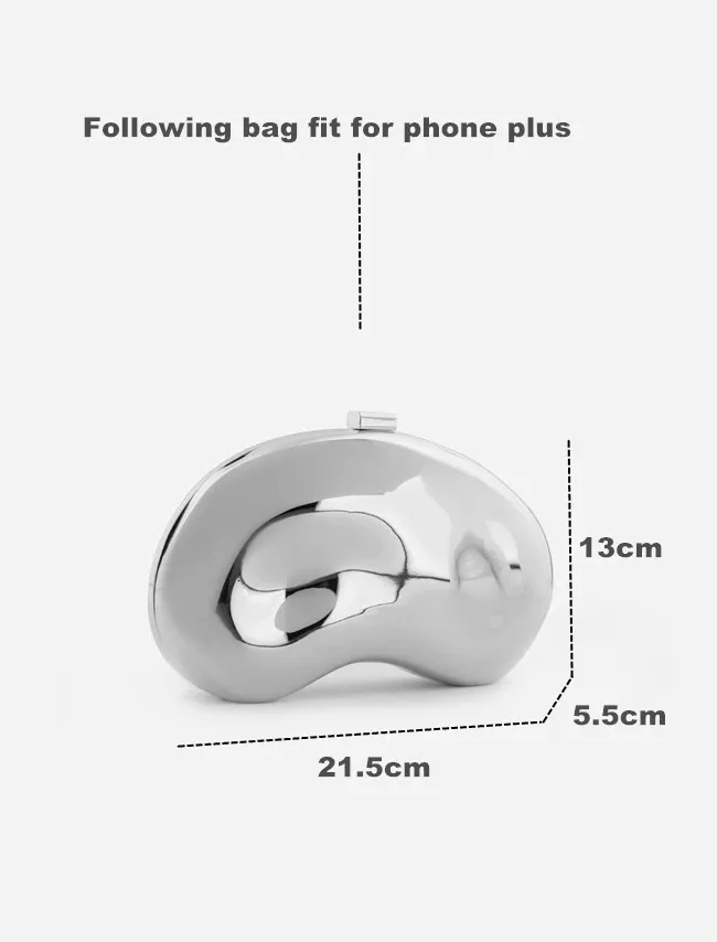 Borsa da donna in metallo argento oro conchiglia carina pochette da sera con tracolla per festa di nozze piccole borsette er borsa estiva_voghion.com