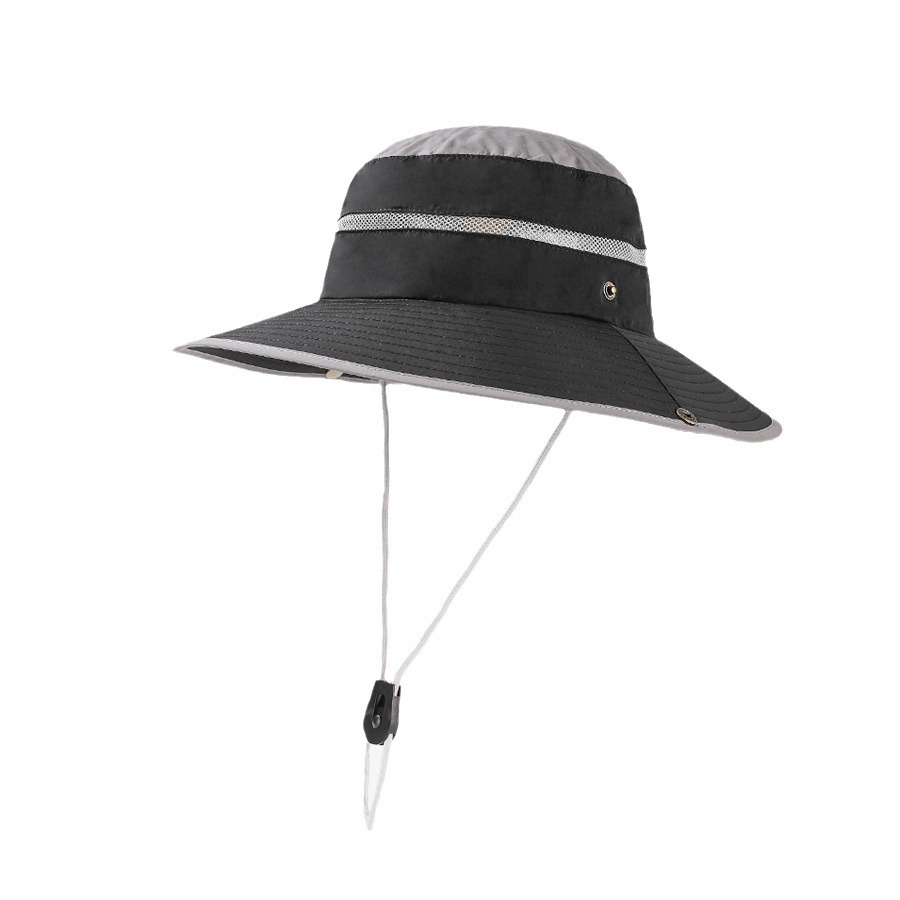New Large Brimmed Waterproof Outdoor Hat for Men and Women, Suitable for Casual Mountaineering, Sun Protection, Face Covering, Fishing Hat_voghion.com
